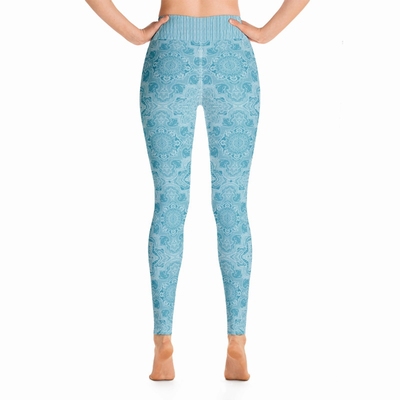 Astrid High Waist Leggings - Turquoise