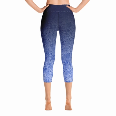 Flo High Waist Capri Leggings - Blue