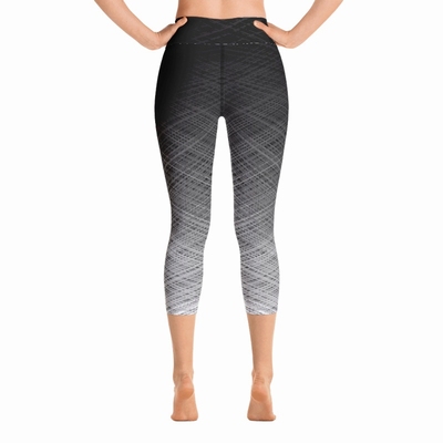 Odyssey High Waist Capri Leggings - Black