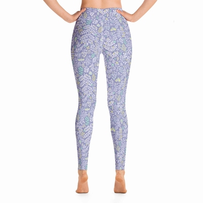 Love Bugs High Waist Leggings - Lilac