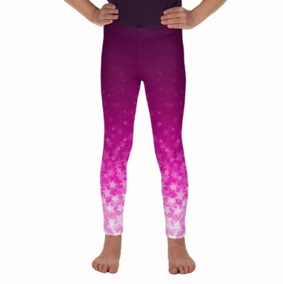 Stars Children's Leggings - Pink