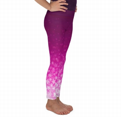 Stars Children's Leggings - Pink