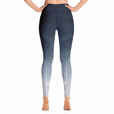 Azi High Waist Leggings - Blue