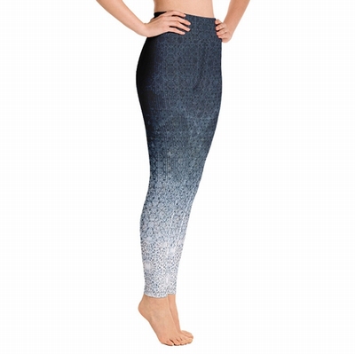 Azi High Waist Leggings - Blue