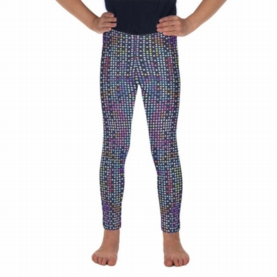 Disco Dot Blue Children's Leggings