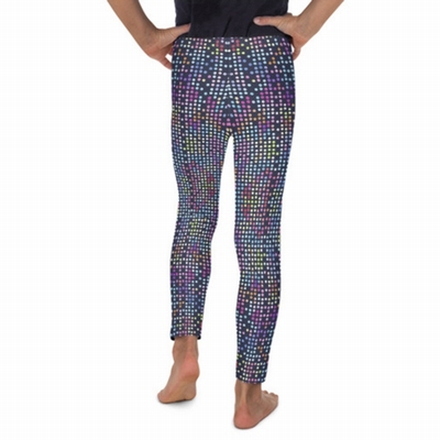 Disco Dot Blue Children's Leggings