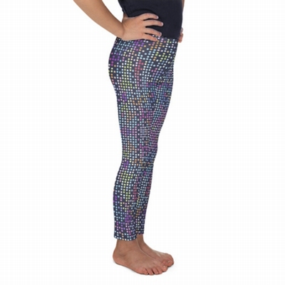 Disco Dot Blue Children's Leggings