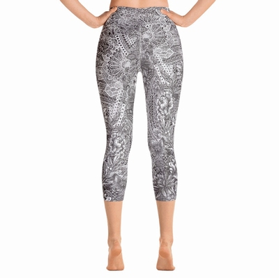 Miki High Waist Capri Leggings - Charcoal