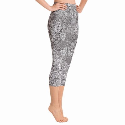 Miki High Waist Capri Leggings - Charcoal