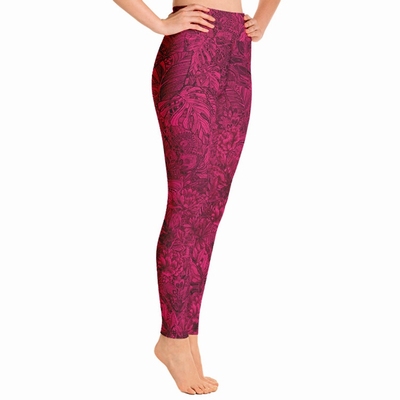 Tallulah High Waist Leggings - Cerise Pink