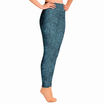 Tallulah High Waist Leggings - Sea Green