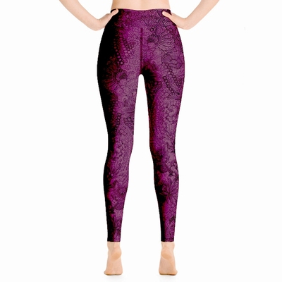 Miki High Waist Leggings - Merlot