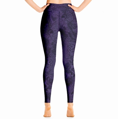 Miki High Waist Leggings - Blue Violet